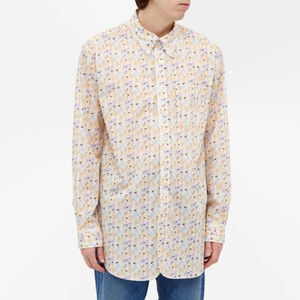 Engineered Garments 19Th Century Button Down Dancers Print Shirt Size S